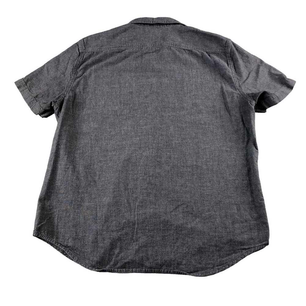 Levis Mens Large Gray Casual Button Down Short Sleeve Shirt, Standard fit - Picture 2 of 7
